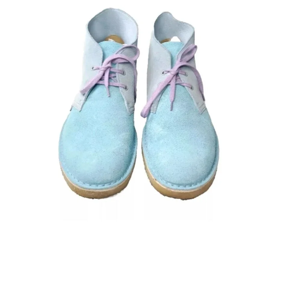 Levi’s Vintage X Clarks Originals Men's Leather Desert Boots Blue Size 11 M